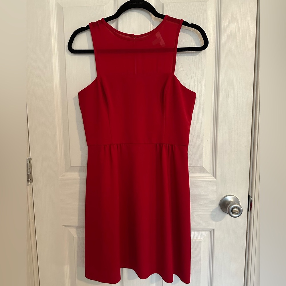 Elegant Red Sleeveless Dress